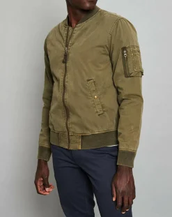 Homme Jack & Jones Blouson Cotton Wash kaki