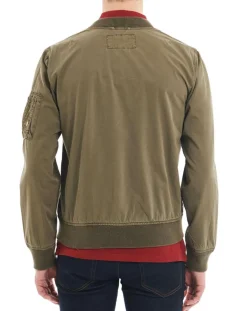 Homme Jack & Jones Blouson Cotton Wash kaki