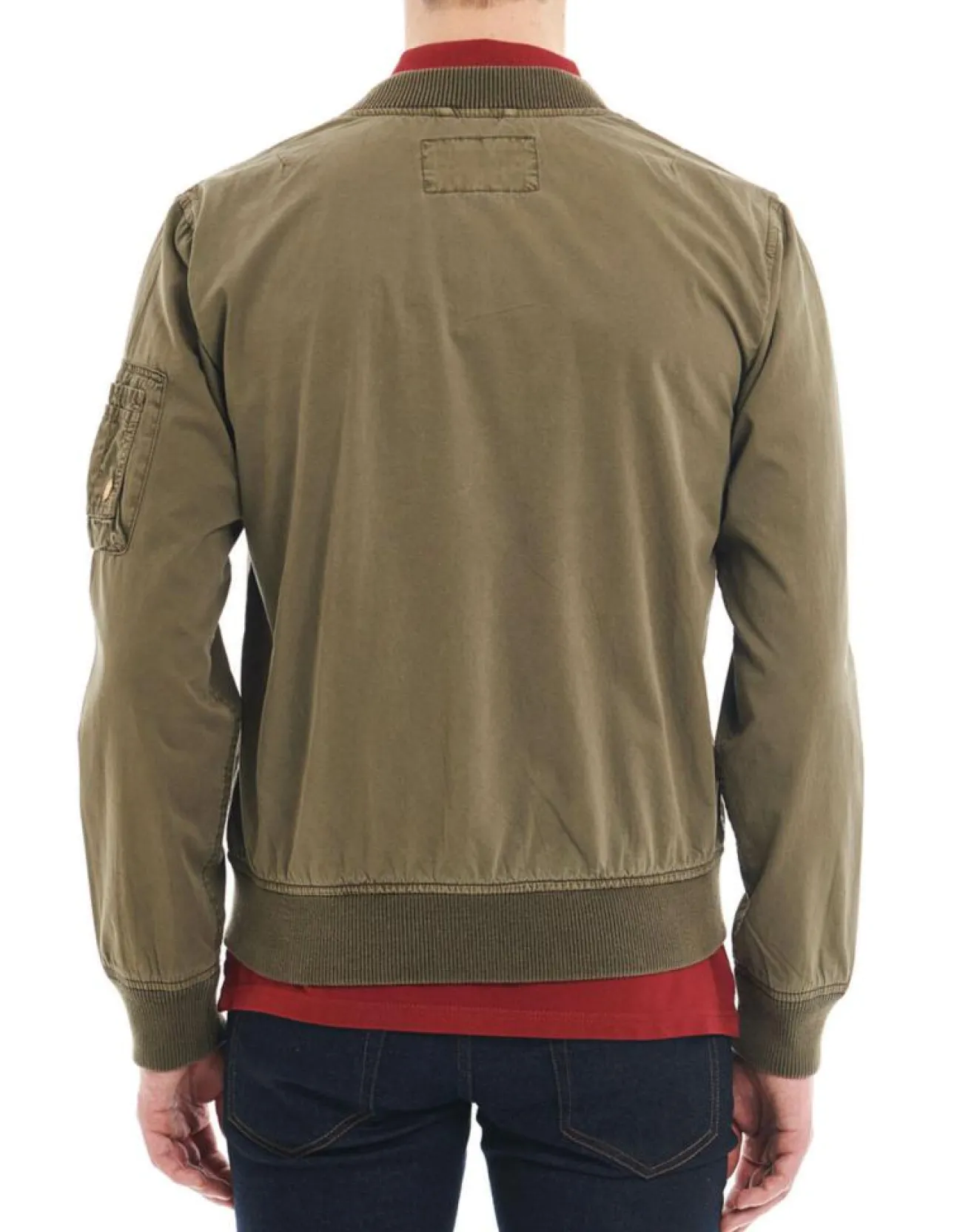 Homme Jack & Jones Blouson Cotton Wash kaki