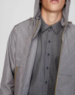 Homme Galeries Lafayette Blouson coupe-vent Decks à carreaux blanc/noir