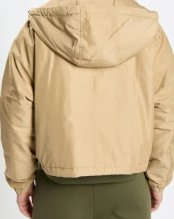 Femme Marc O'Polo Blouson court à capuche poches zip beige