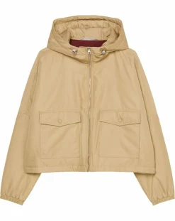 Femme Marc O'Polo Blouson court à capuche poches zip beige