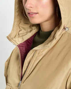 Femme Marc O'Polo Blouson court à capuche poches zip beige