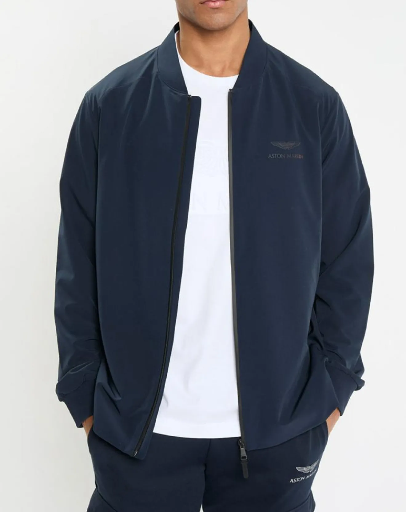 Clearance Hackett London Blouson court Aston Martin Racing bleu marine