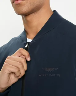 Clearance Hackett London Blouson court Aston Martin Racing bleu marine