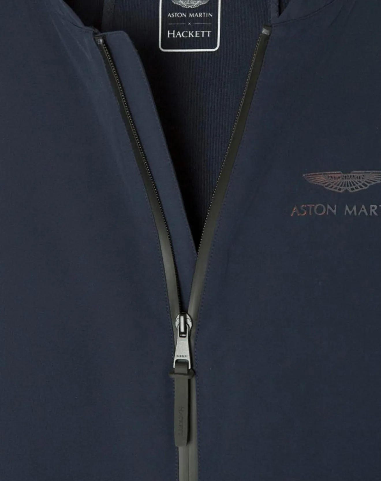 Clearance Hackett London Blouson court Aston Martin Racing bleu marine