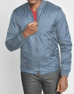 Homme Galeries Lafayette Blouson Déperlant Larmerml Warmer bleu/gris