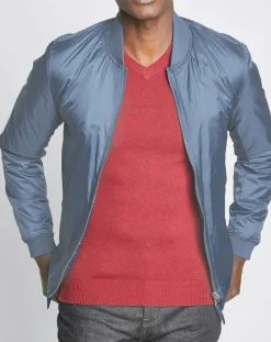 Homme Galeries Lafayette Blouson Déperlant Larmerml Warmer bleu/gris
