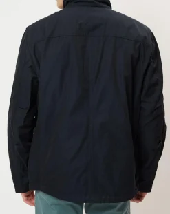 Homme Marc O'Polo Blouson en coton et nylon bleu marine