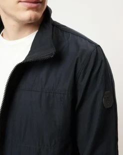 Homme Marc O'Polo Blouson en coton et nylon bleu marine