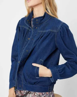 Femme Molly Bracken Blouson en jean bleu