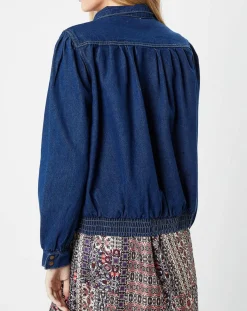 Femme Molly Bracken Blouson en jean bleu