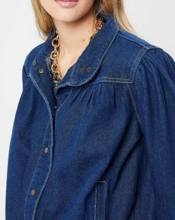 Femme Molly Bracken Blouson en jean bleu