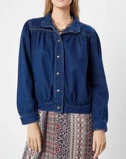 Femme Molly Bracken Blouson en jean bleu