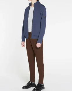 Sale Hackett London Blouson en jersey bleu moyen