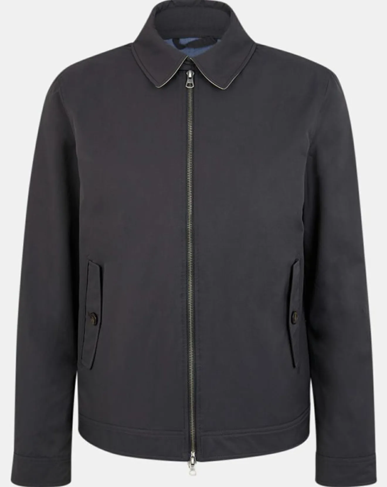 Homme Hackett London Blouson en toile uni bleu foncé