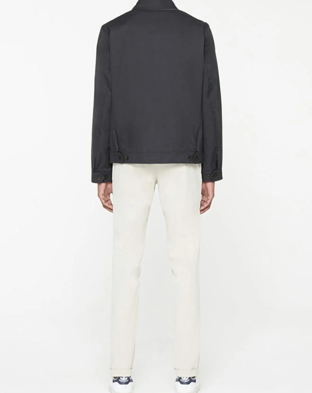 Homme Hackett London Blouson en toile uni bleu foncé