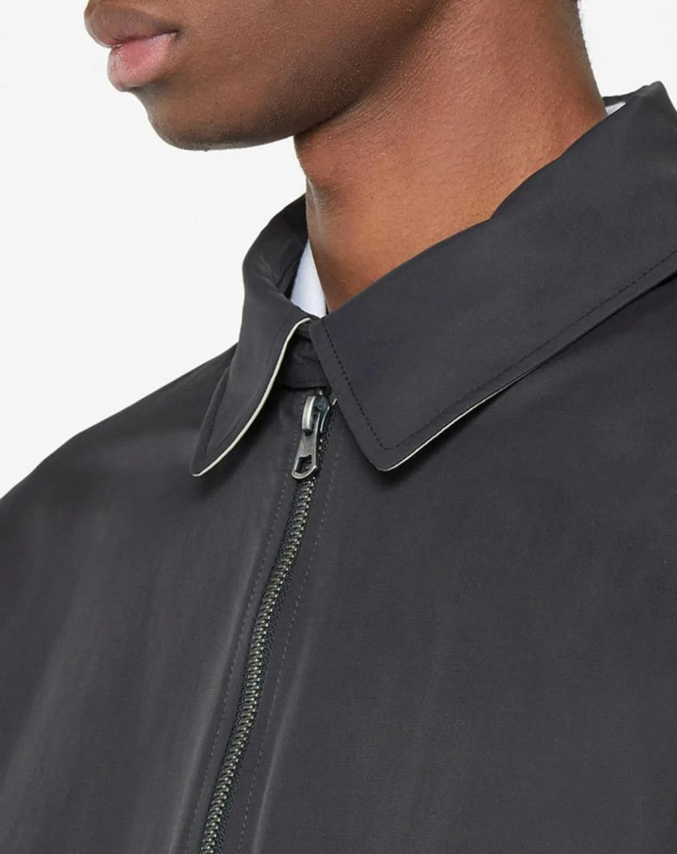 Homme Hackett London Blouson en toile uni bleu foncé