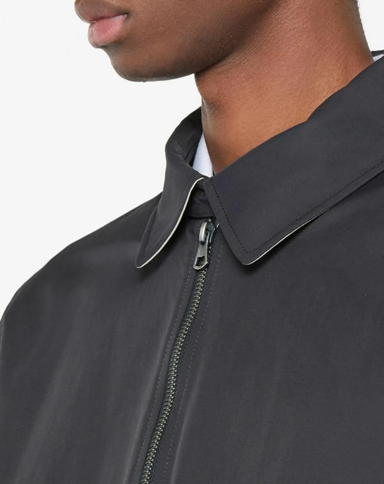 Homme Hackett London Blouson en toile uni bleu foncé