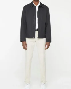 Homme Hackett London Blouson en toile uni bleu foncé