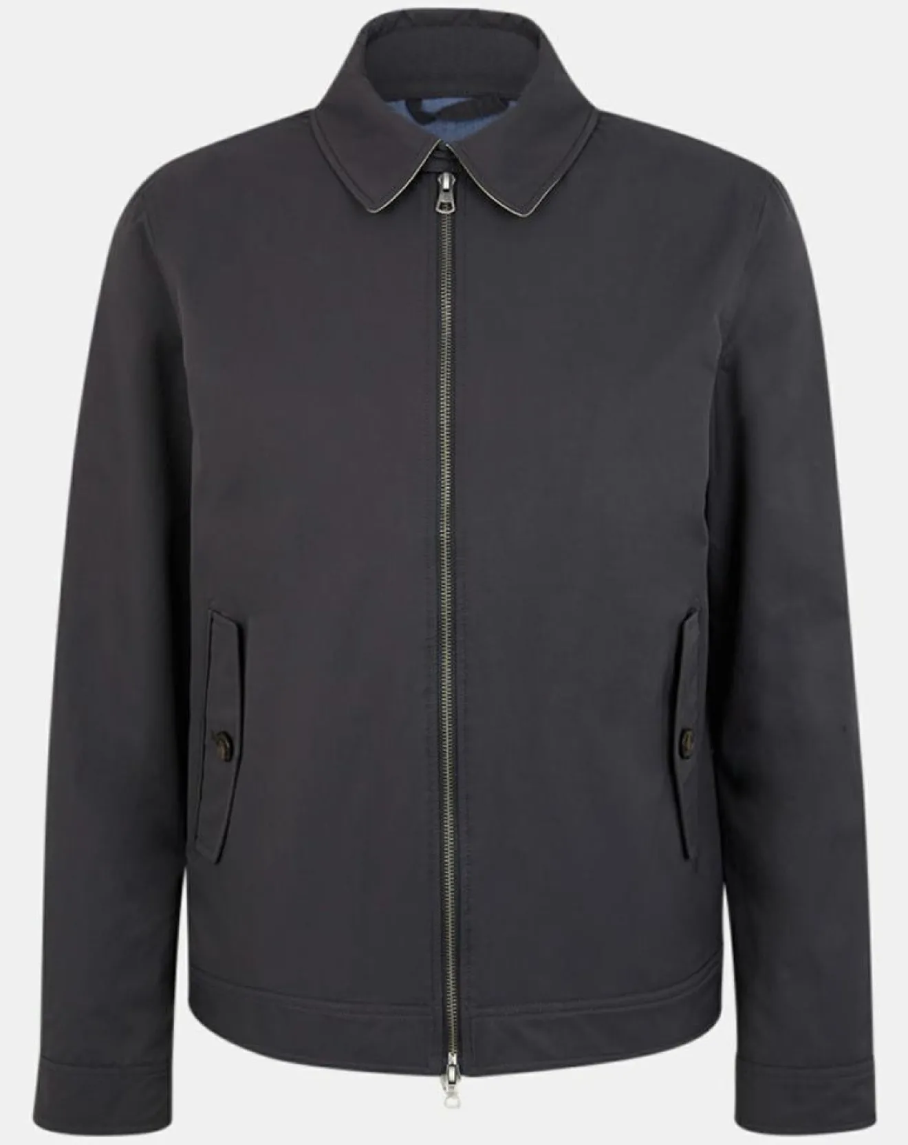 Homme Hackett London Blouson en toile uni bleu foncé