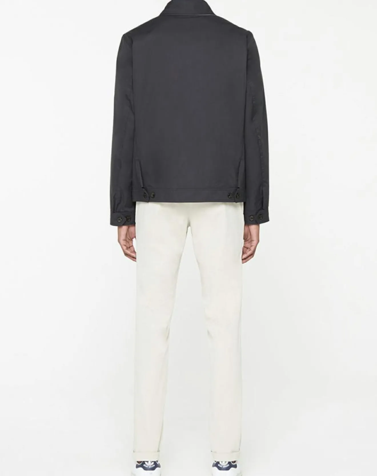 Homme Hackett London Blouson en toile uni bleu foncé