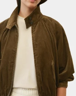 Femme Marc O'Polo Blouson en Velours côtelé marron