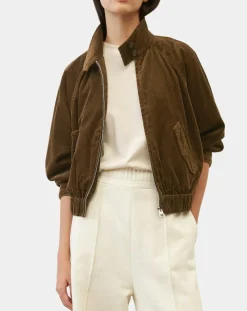 Femme Marc O'Polo Blouson en Velours côtelé marron