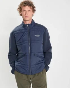 Homme Hackett London Blouson Hybrid Aston Martin Racing bleu marine