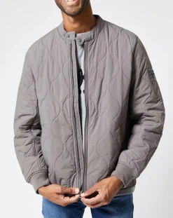 Homme Pepe Jeans Blouson Matelassé Drayton taupe