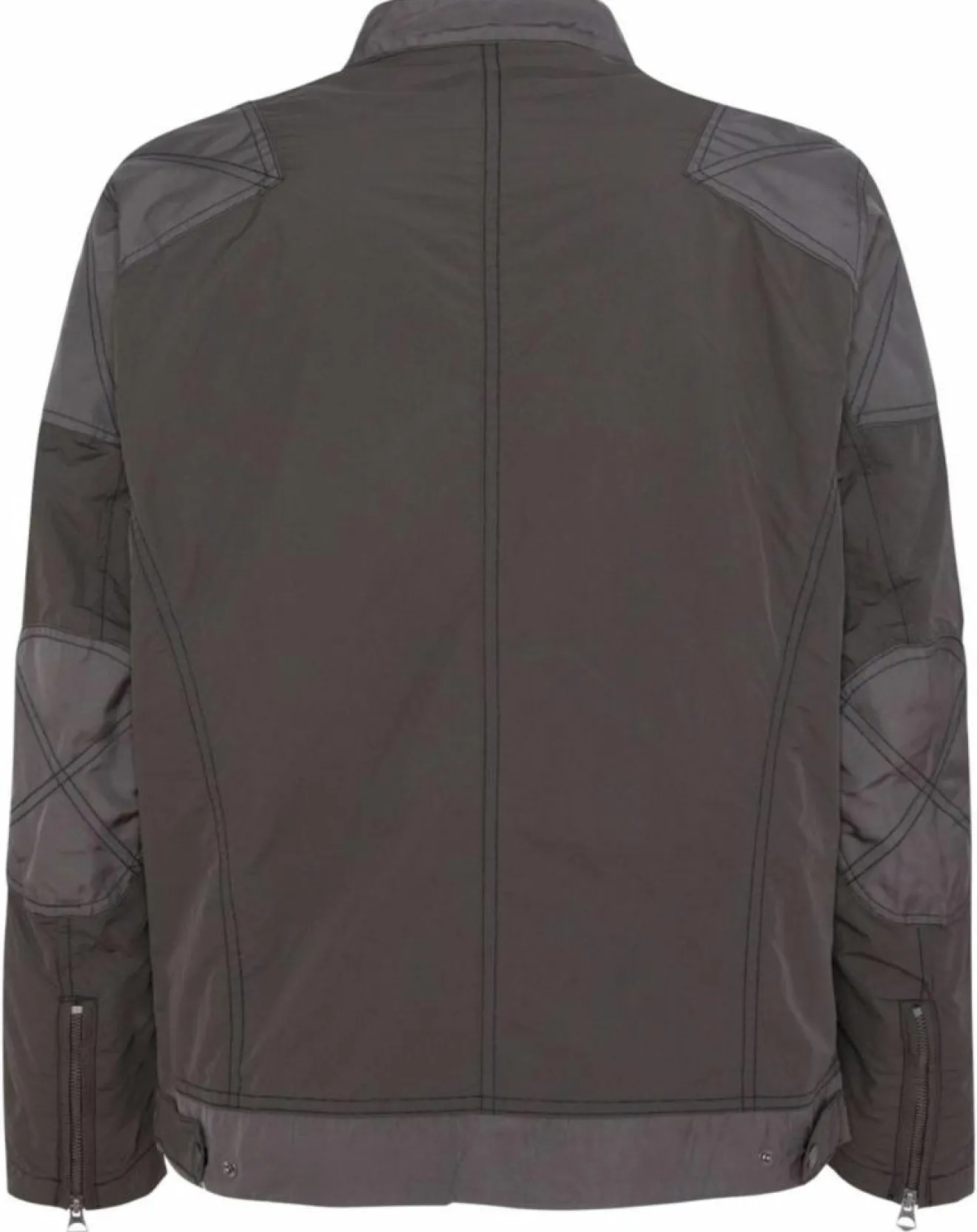 Homme Pepe Jeans Blouson Motard Nylon marron/gris