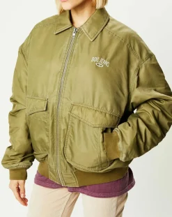 New BDG by Urban Outfitters Blouson Padded Varsity kaki