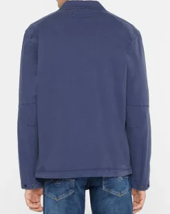 Homme Replay Blouson saharienne patch bleu marine