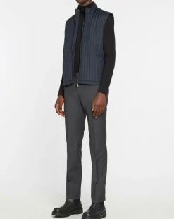 Best Hackett London Blouson sans manches dos maille bleu