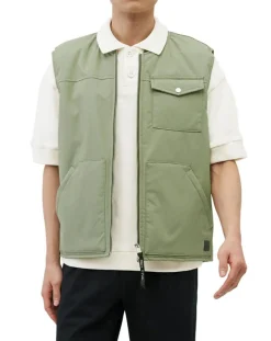 Homme Marc O'Polo Blouson Sans manches Ecodown kaki clair