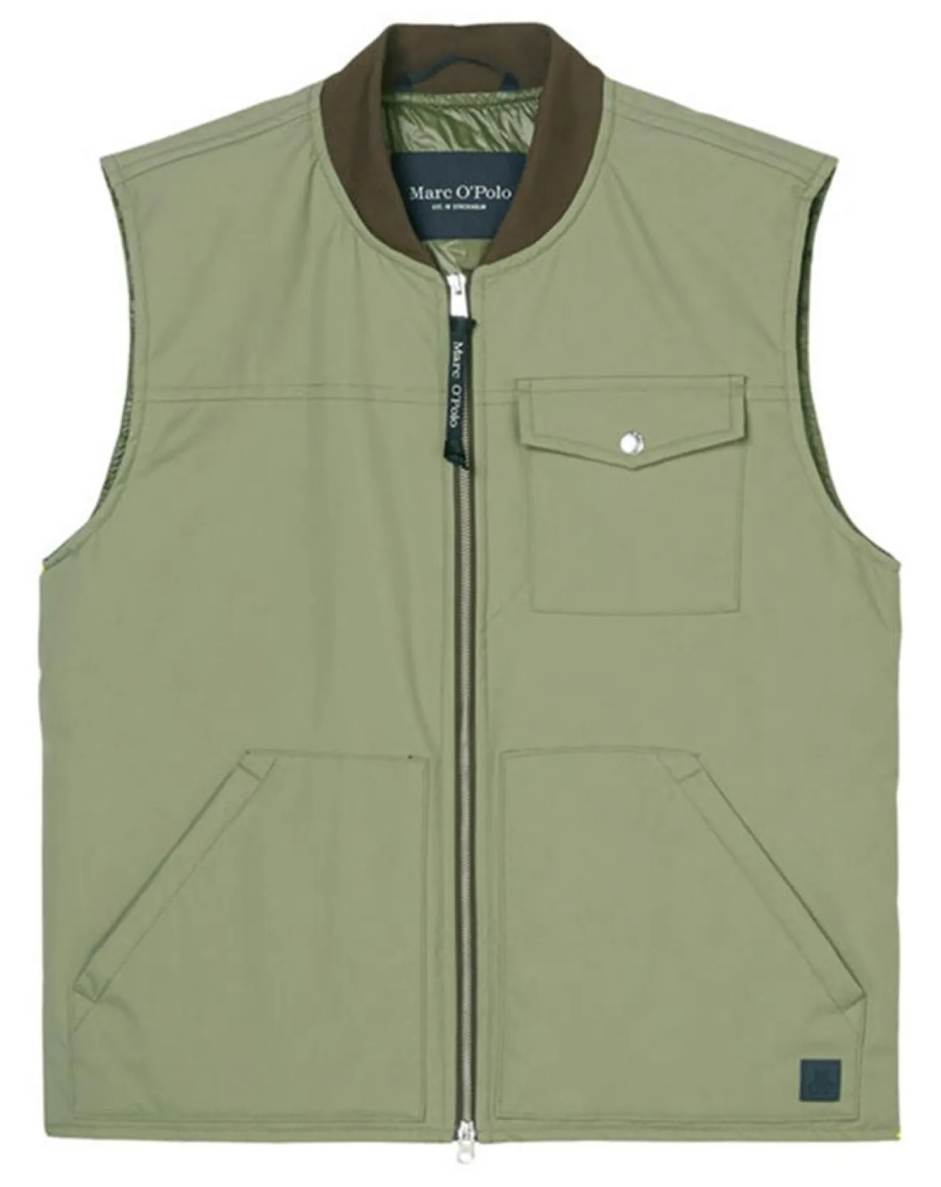 Homme Marc O'Polo Blouson Sans manches Ecodown kaki clair