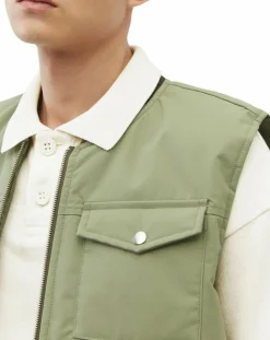 Homme Marc O'Polo Blouson Sans manches Ecodown kaki clair