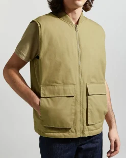 Homme Galeries Lafayette Blouson sans manches Pavest rev kaki clair