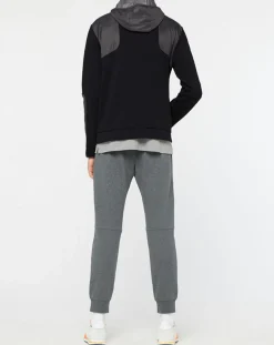 Outlet Hackett London Blouson Sweat Hybride Aston Martin Racing noir