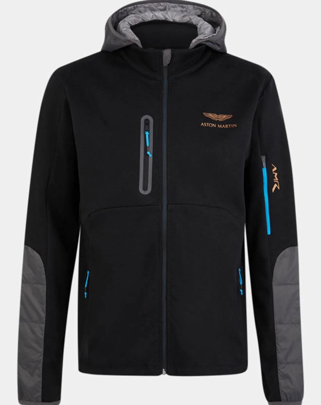 Outlet Hackett London Blouson Sweat Hybride Aston Martin Racing noir