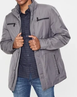Clearance Geox Blouson technique Renny doublure matelassée gris foncé