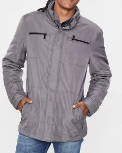 Clearance Geox Blouson technique Renny doublure matelassée gris foncé