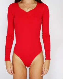 Outlet Assuili Body en Soie mélangée Madelaine rouge