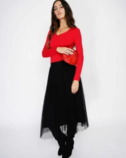 Outlet Assuili Body en Soie mélangée Madelaine rouge