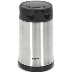 Cook Concept Bol à soupe isotherme avec couvercle inox/noir - 50 cl