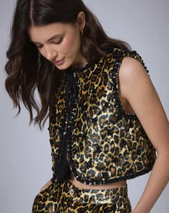 Discount Manoush Boléro en Velours Panther unique