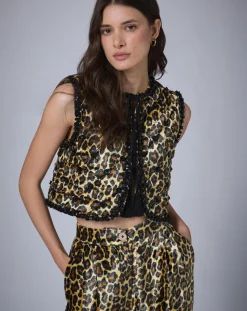 Discount Manoush Boléro en Velours Panther unique