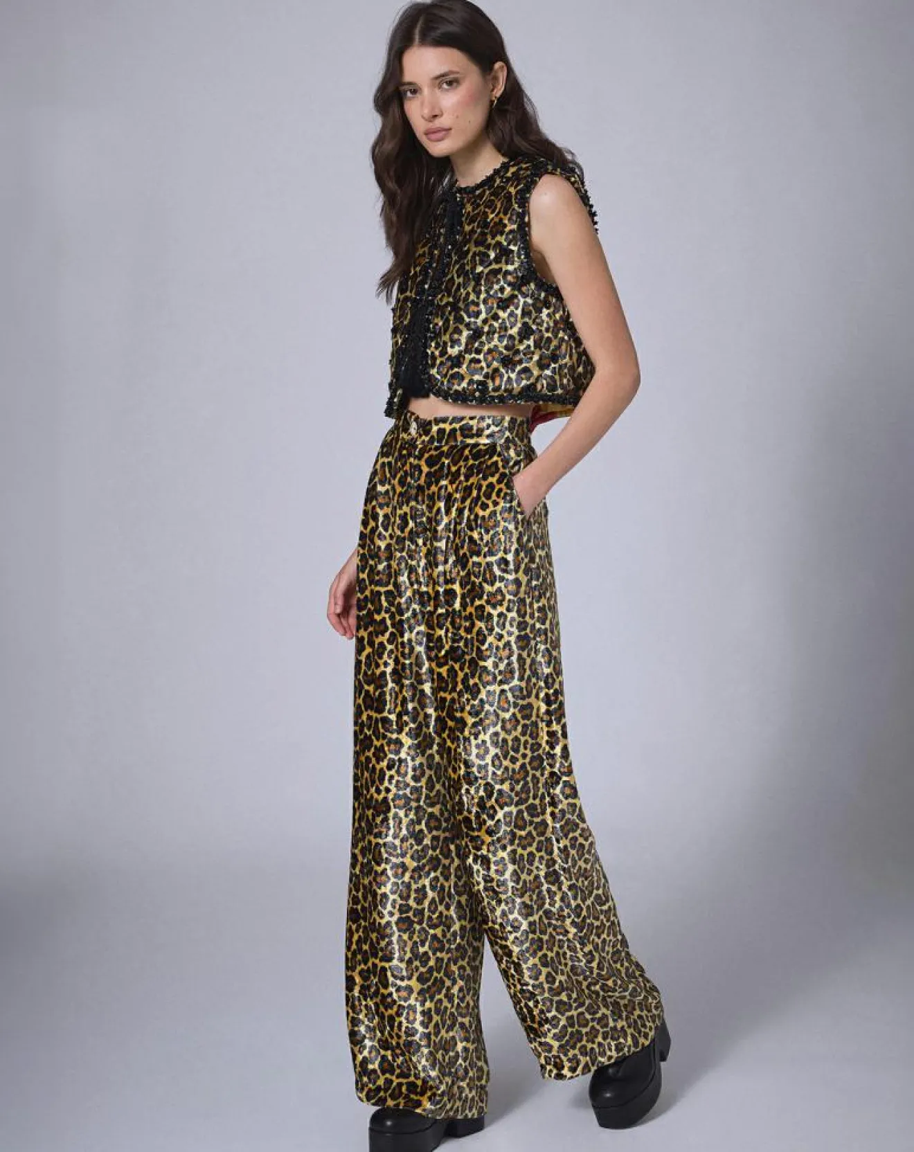 Discount Manoush Boléro en Velours Panther unique