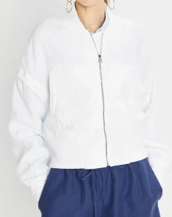 Femme Marc O'Polo Bombers 100% Lin Kl blanc