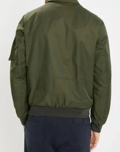 Marc O'Polo Bombers en coton & nylon kaki